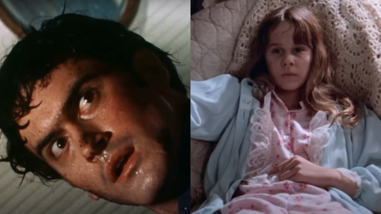 Bruce Campbell in The Evil Dead and Linda Blair in The Exorcist