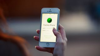 Find My iPhone displayed on an iPhone 5 screen