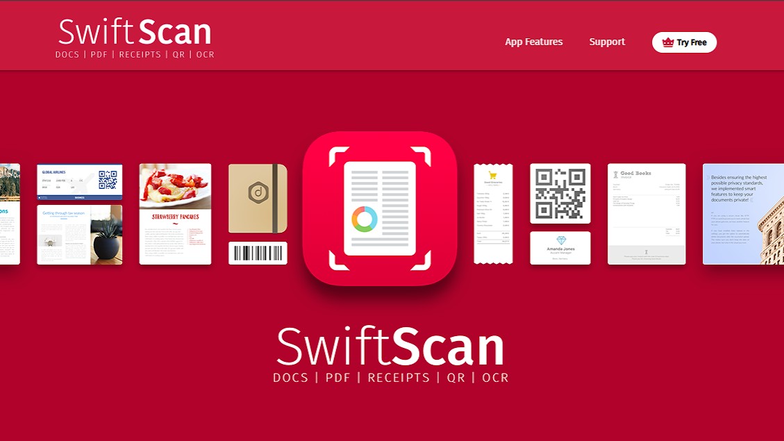 SwiftScan OCR website screenshot