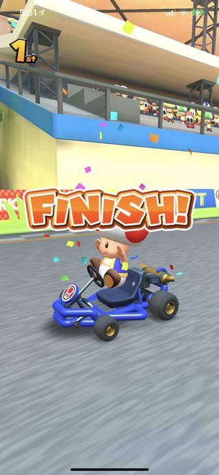 Mario Kart Tour Toad 1st Place