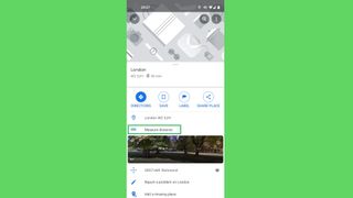 How to measure distance with Google Maps on mobile step 3: Tap Measure distance