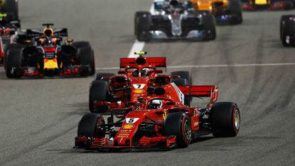 Ferrari Vettel Mercedes Hamilton 2018 F1 Chinese GP