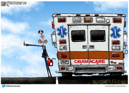 Obama Cartoon U.S. Obamacare 2016