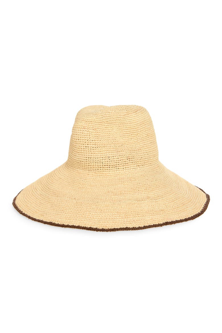 Waverly Wide Brim Packable Straw Hat