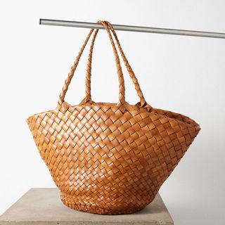 Dragon Diffusion Egola woven-leather basket bag