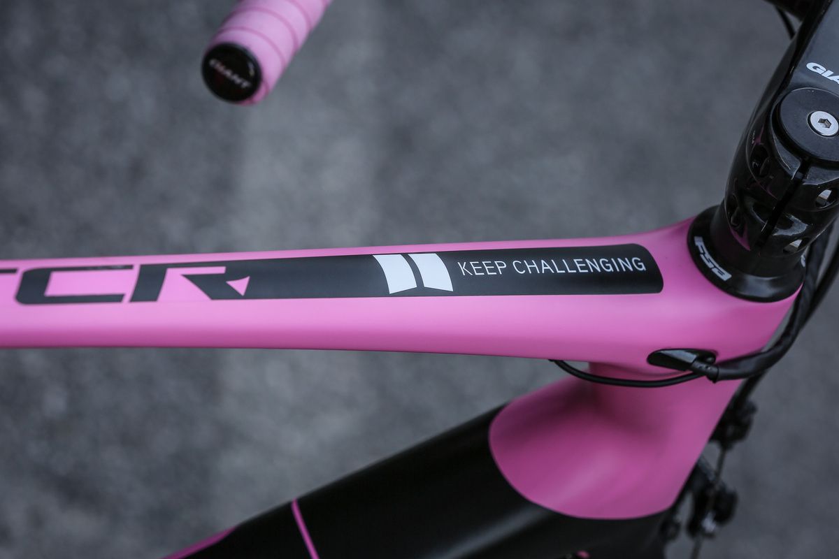 The Team Sunweb motto ' Keep challenging"