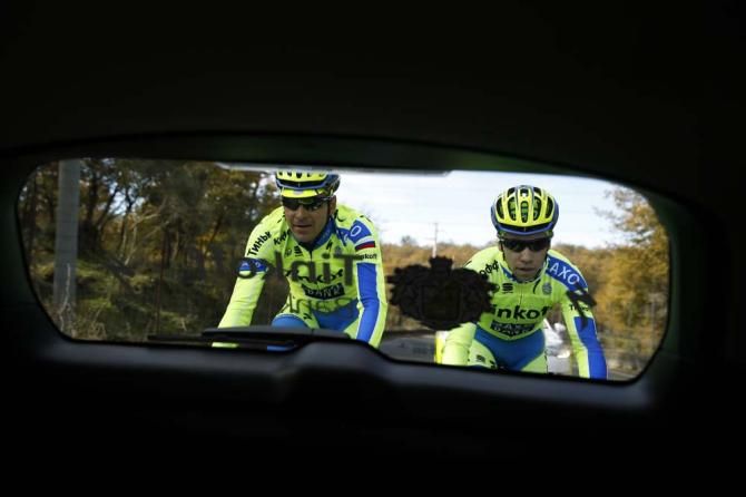 A view from the team car