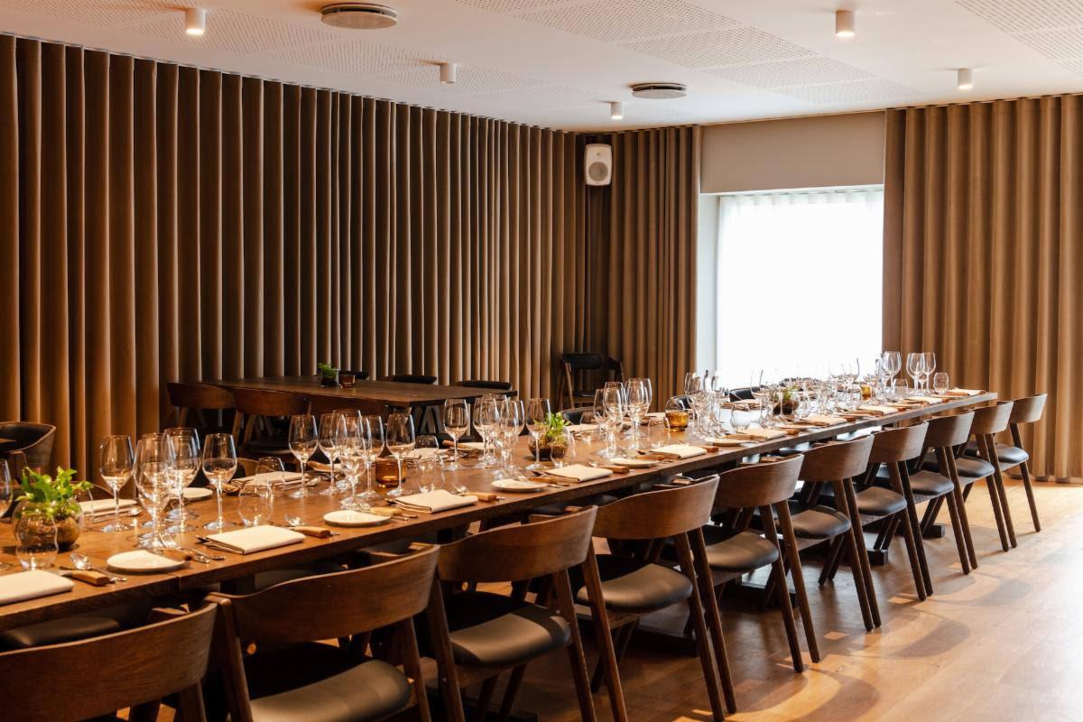 The interior of Gastromé restaurant in Aarhus, Denmark.