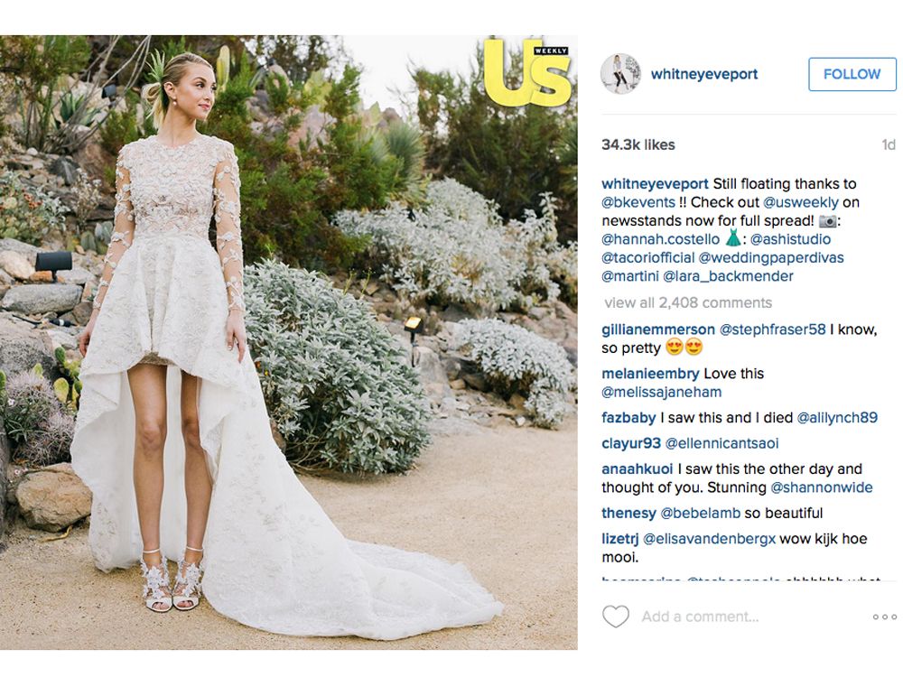 Whitney Port wedding dress