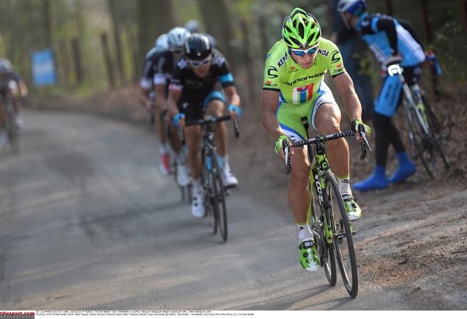 Peter Sagan (Cannondale) on the attack in E3 Harelebek