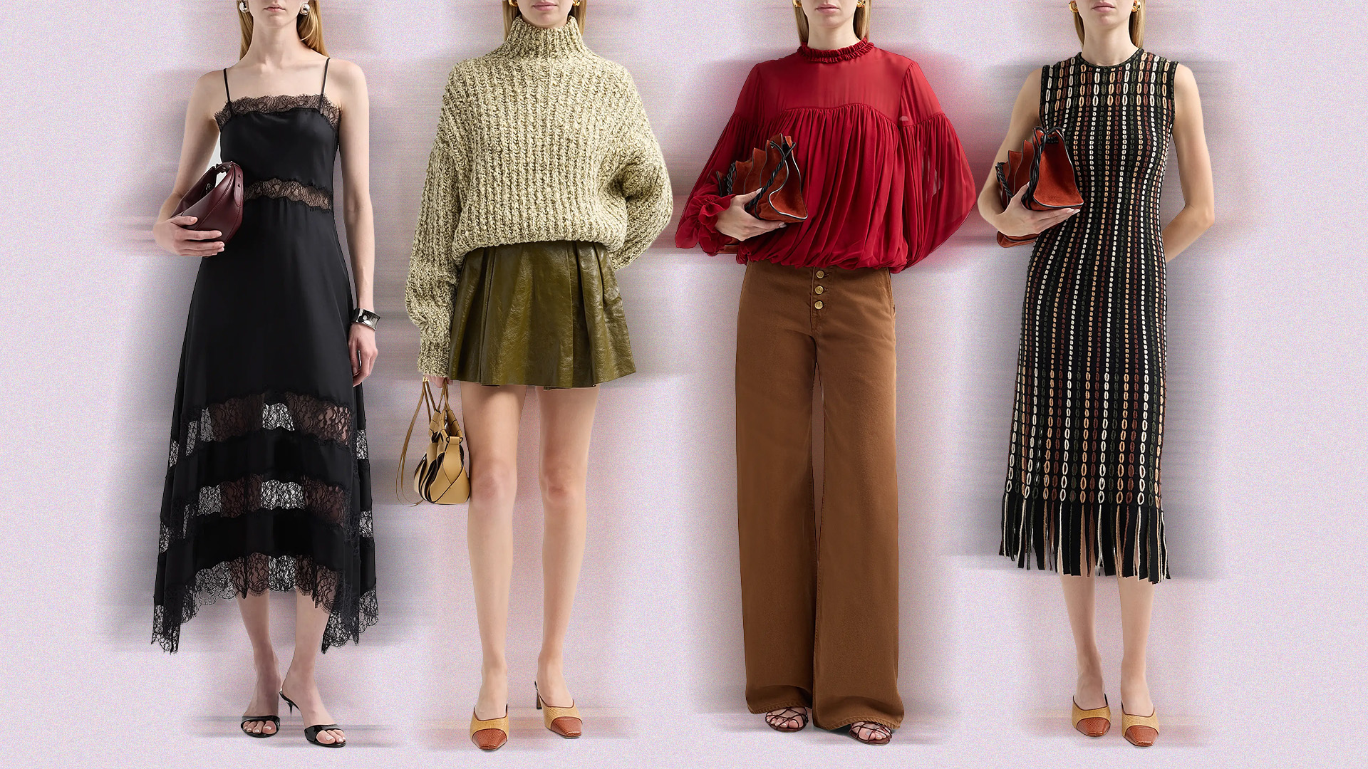 Collage of Ulla Johnson fall collection