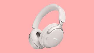 bose quietcomfort ultra headphones on pink background