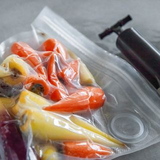 ZIp lock bag containing vegetables