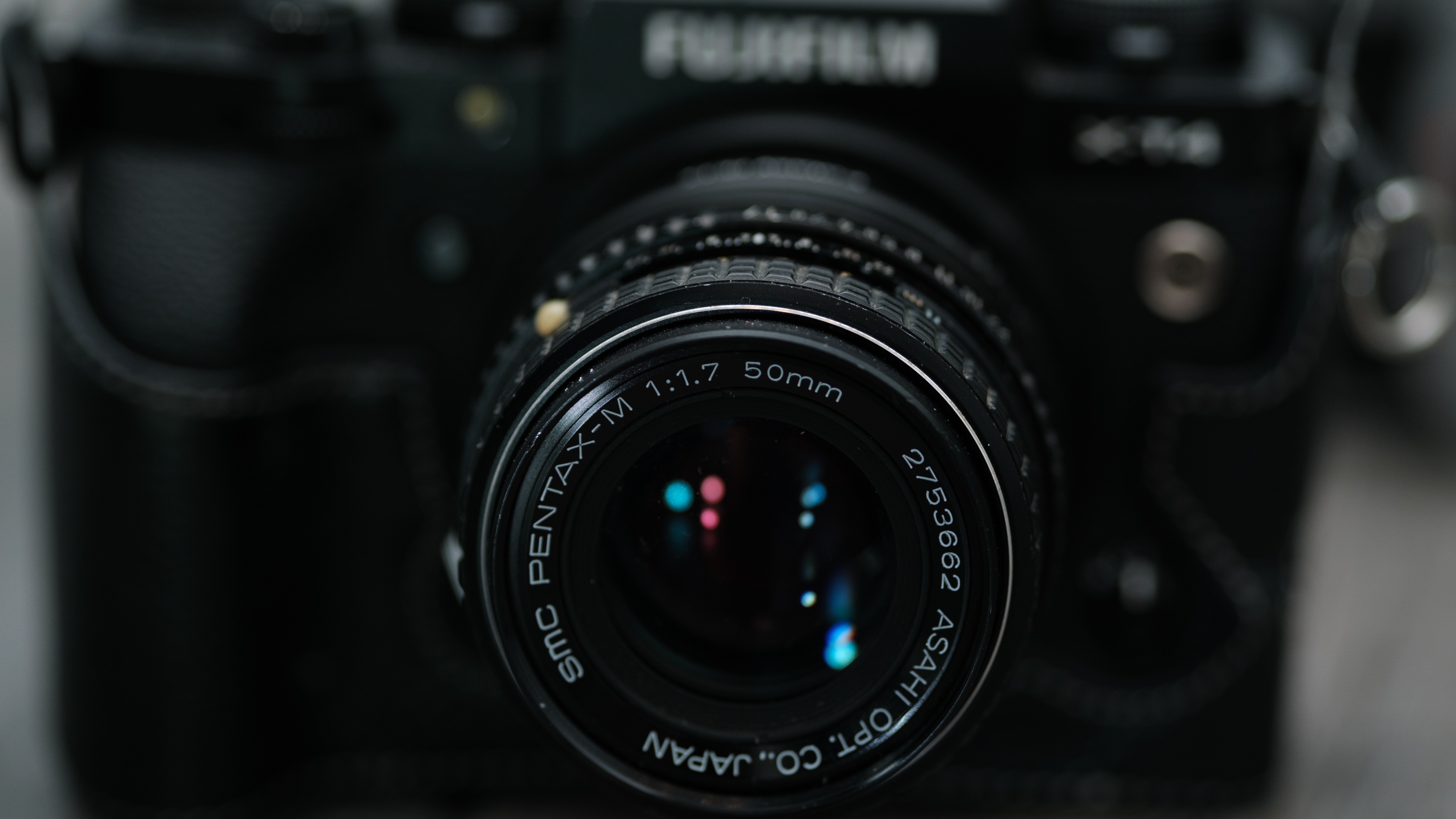 The Pentax 50mm f/1.7 SMC M mounted on a Fujifilm X-T4 using an adapter from Fotasy