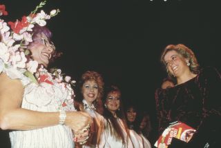Dame Edna charmed her way into the hearts of royals including Princess Diana