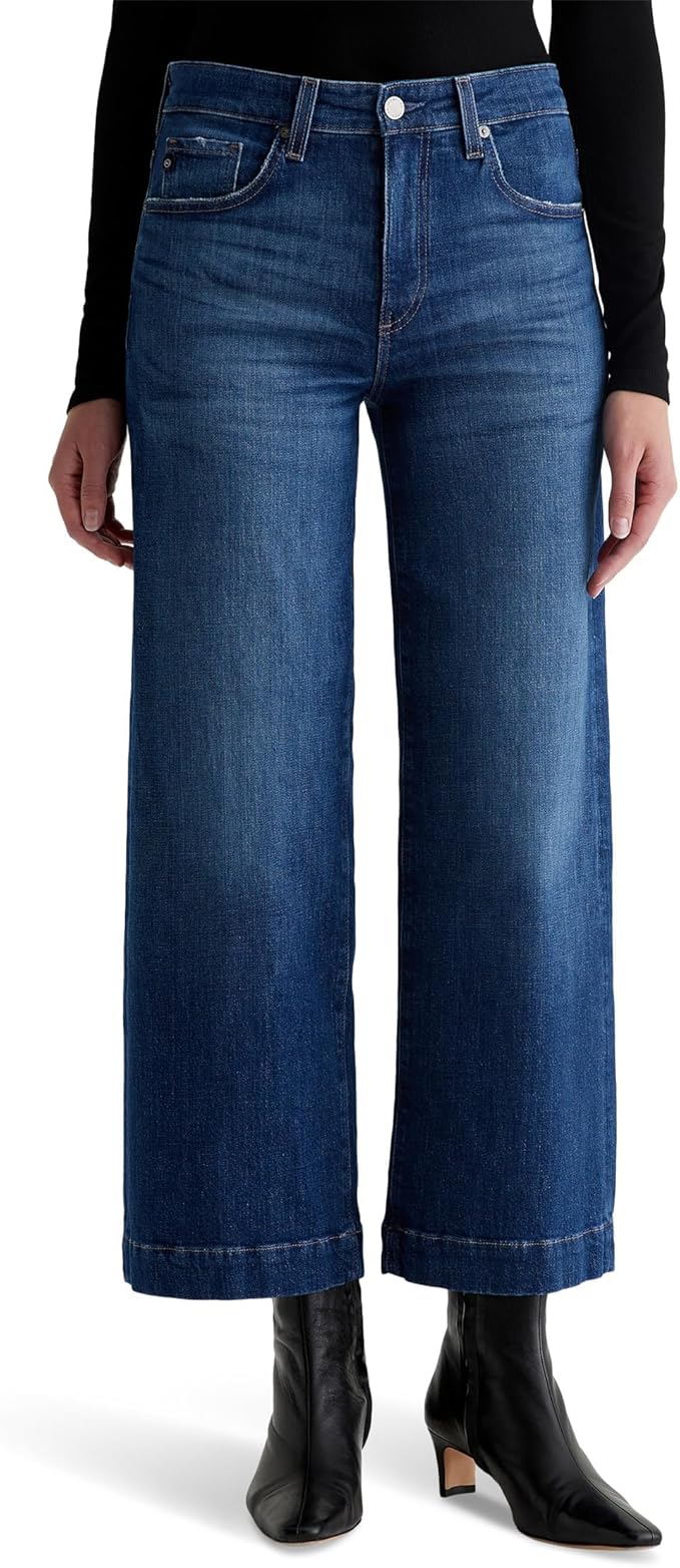 AG Jeans, Ag Jeans Women's Saige Mid Rise Wide Leg Jean, Mykonos
