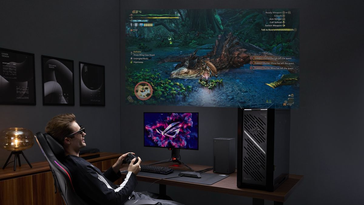 Asus ROG Xreal R1 AR glasses pre-orders start today at $849 — 240 Hz virtual gaming at 171 inches on PC, Xbox, and PlayStation