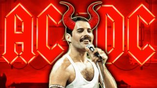 Freddie Mercury with Devil's' Horns