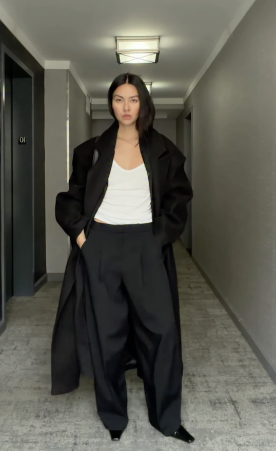 All-black outfit