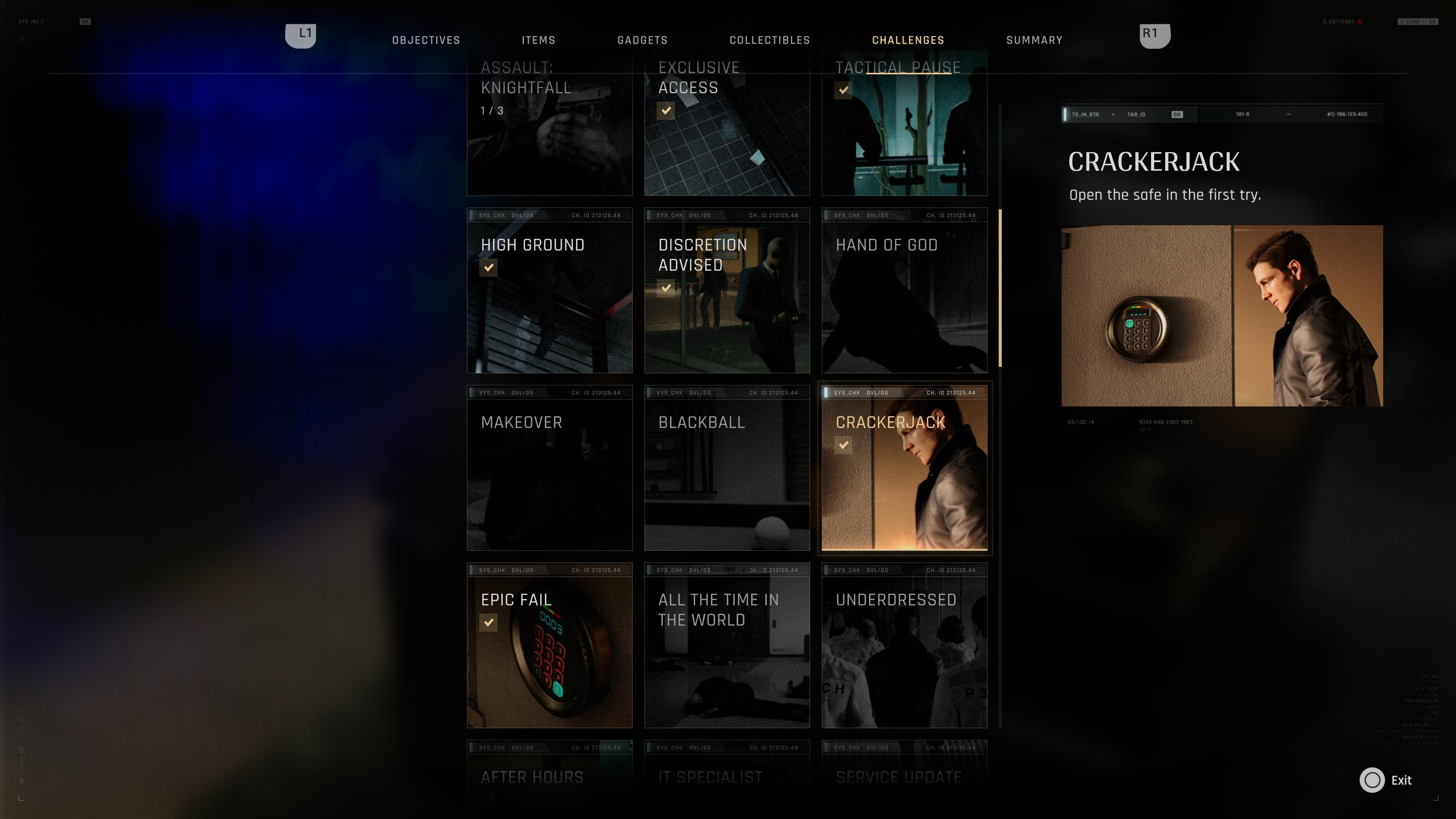 Challenges based around the Penthouse Safe code in 007 First Light
