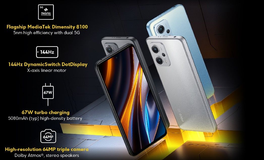 POCO X4 GT with Dimensity 8100 launches alongside the POCO F4 | Android ...