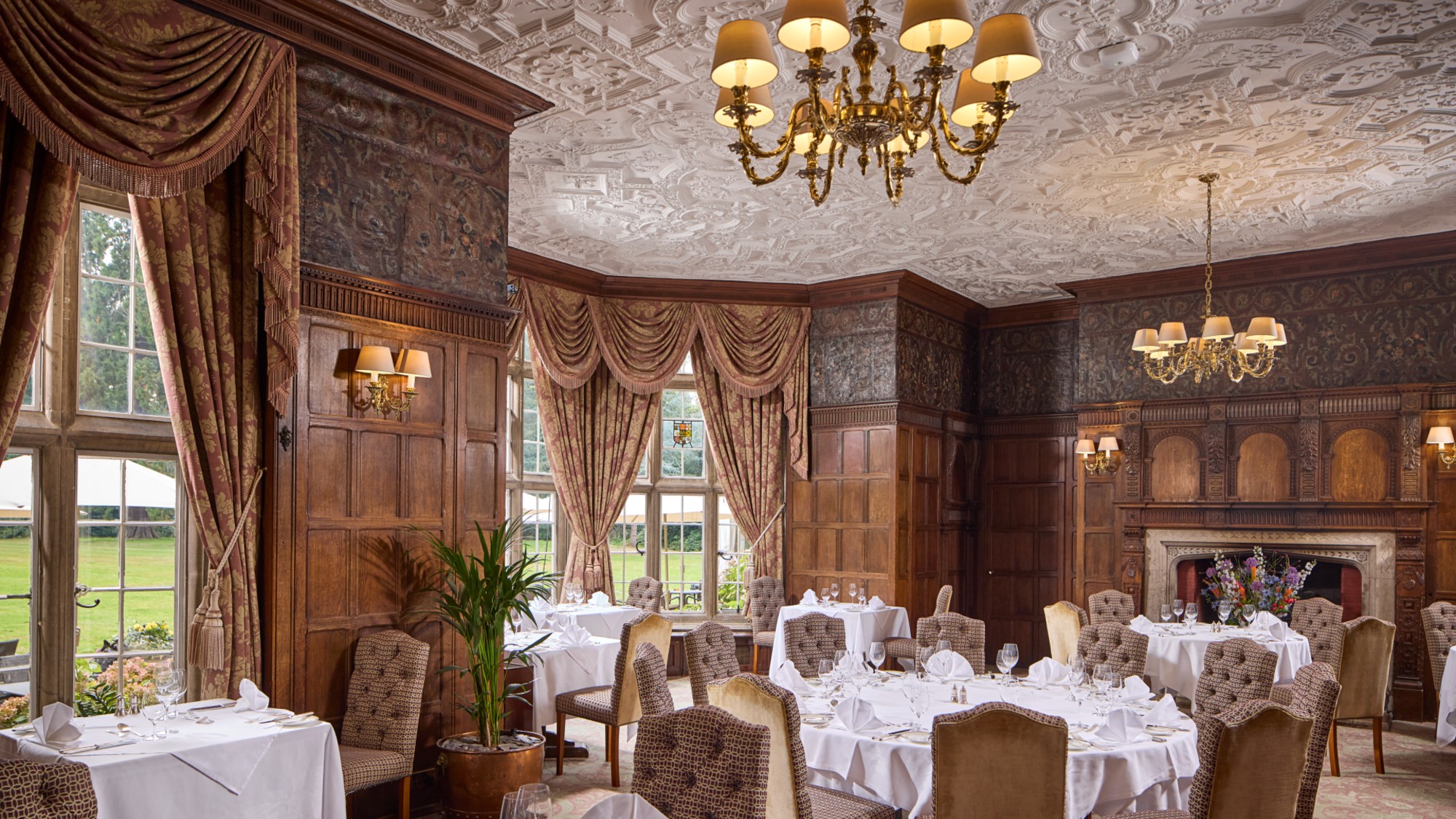 The Oak Room Restaurant at Tylney Hall