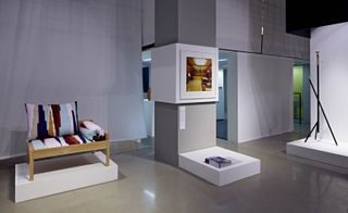 Furniture exhibition that was part of Milanese Wallpaper Arcade