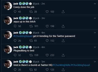 Twitter Jack Dorsey account hijack