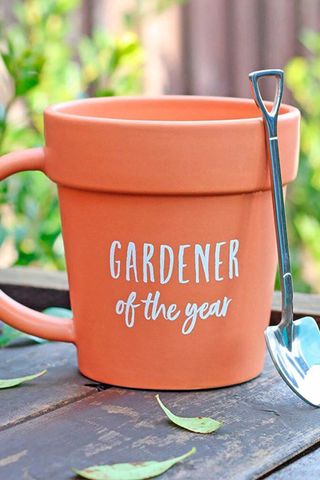 gardening-themed mug