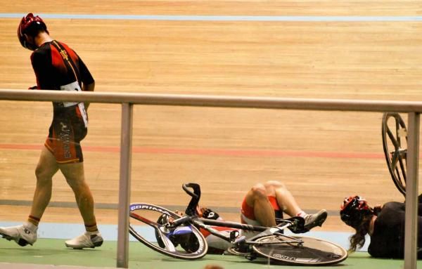 A crash in the elimination race.