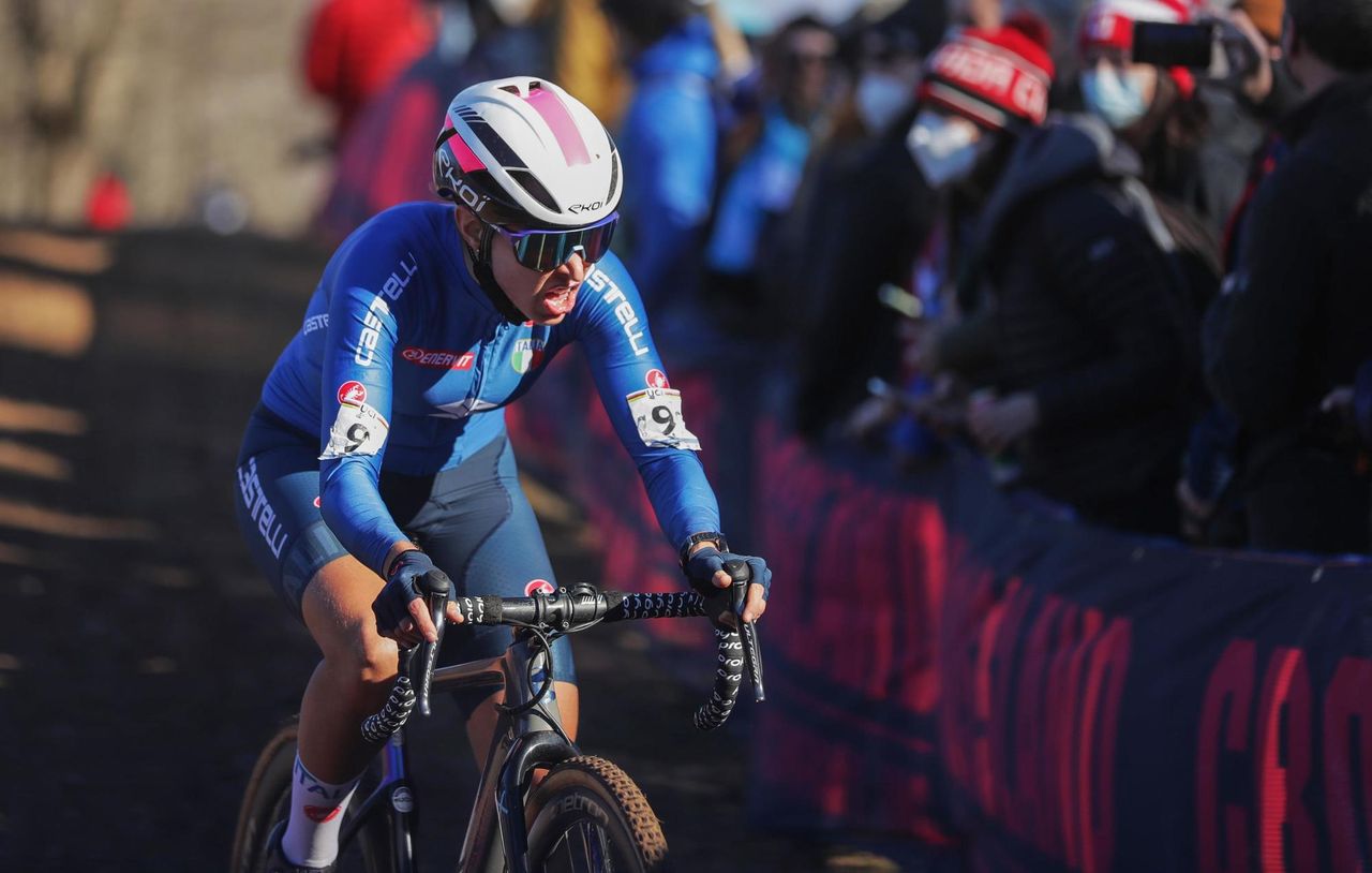 UCI Cyclocross world championships Fayetteville 2022 USA Women lite 29012022 Silvia Persico Italy photo Alex WhiteheadSW PixSprintCyclingAgency2022