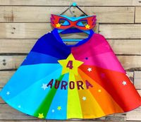 Personalised Twinning Superhero Cape Superstar Rainbow - £34 | Not On The High Street