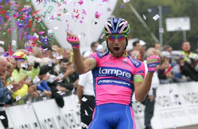Diego Ulissi (Lampre-Merida) claimed a perfect finisseur's win at Milano-Torino.