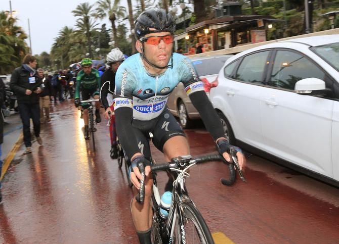 Mark Cavendish (Omega Pharma - QuickStep) at the finish