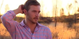 The Bachelor 2020 Peter heartbroken standing in Australia ABC