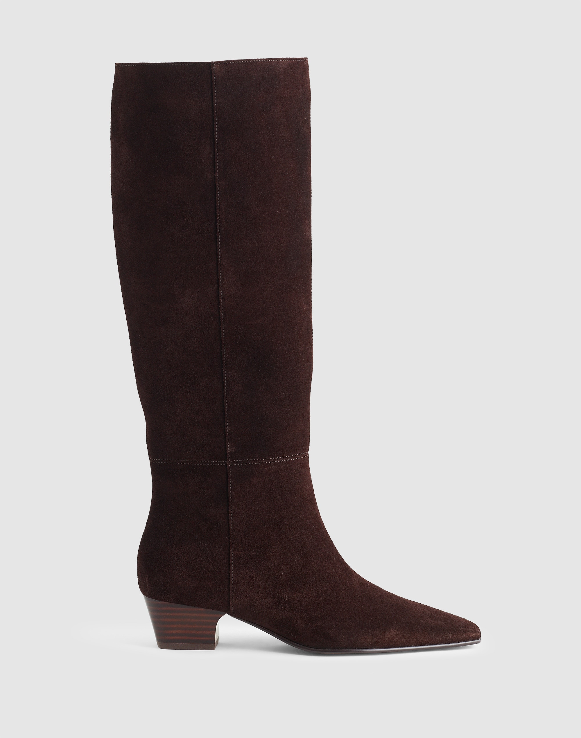 The Lexie Tall Boot With Extended Calf in Suede