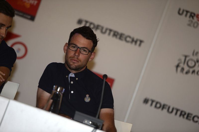 Mark Cavendish at the team press conference