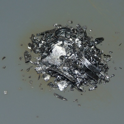 Iodine is a bluish-black, lustrous solid.