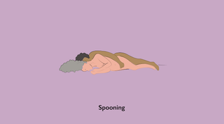 lazy spooning lazy sex position illustration