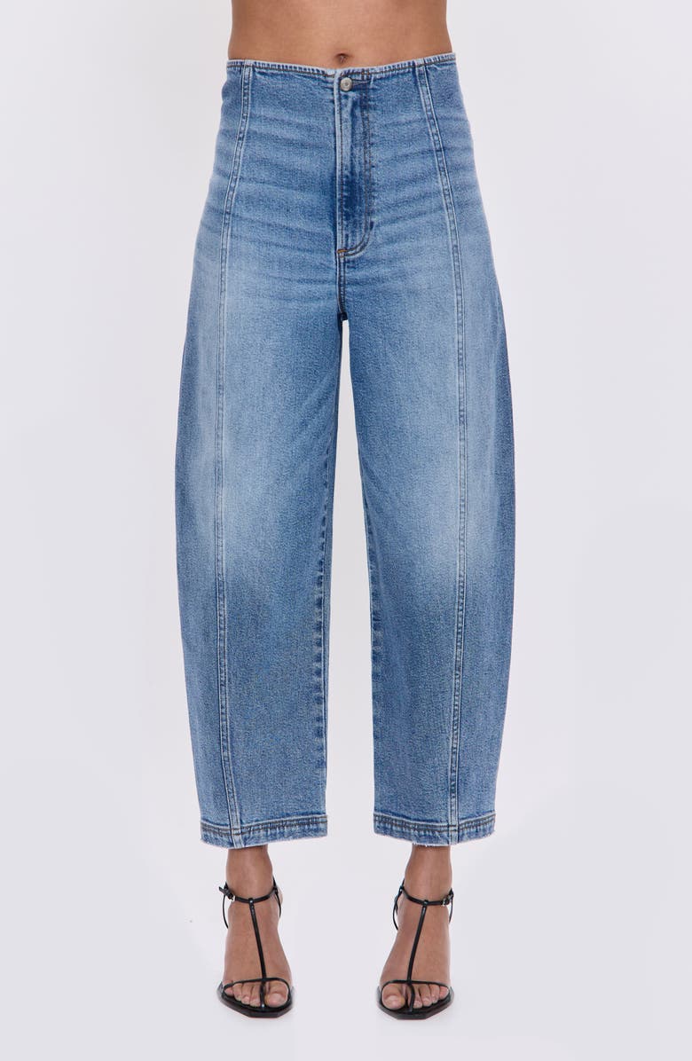 Blair Bandless High Waist Crop Barrel Jeans