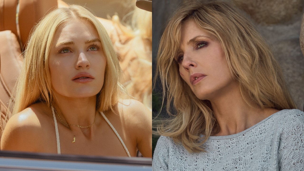 From left to right: Michelle Randolph in Landman and Kelly Reilly in Yellowstone. 