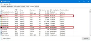 Windows 10 Power Throttling Working