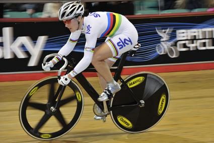 Victoria Pendleton in action