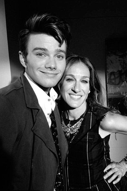 Chris Colfer and Sarah Jessica Parker