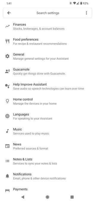 Google Assistant Guacamole