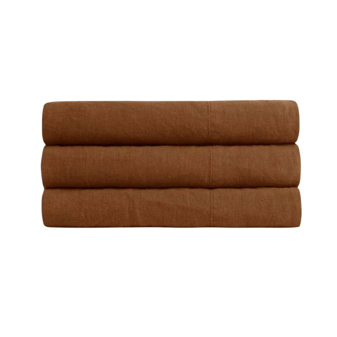 Linen Top Sheet - Dusk - Twin/twin Xl / Dusk