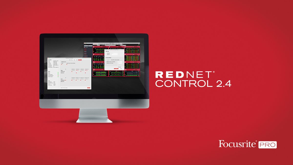 Focusrite has released RedNet Control 2.4, a free software update that adds Dante Domain Manager (DDM) and AES67/AES70 compatibility, as well as an AES3 Kill Switch function, background mode, and other enhancements.