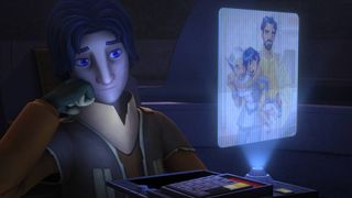 Ezra Bridger and his parents in Star Wars Rebels