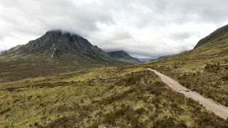 The West Highland Way stretches across rugged Scottish landscape