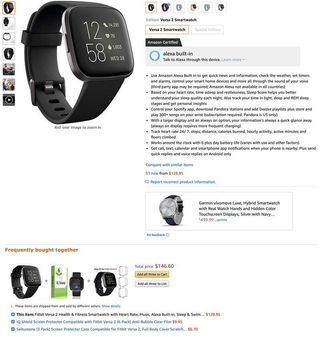 Fitbit Versa 2 frequently bought together